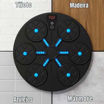 KO.PAD 2025 – Painel de Boxe Musical Bluetooth + Luvas MMA Profissionais de Oferta