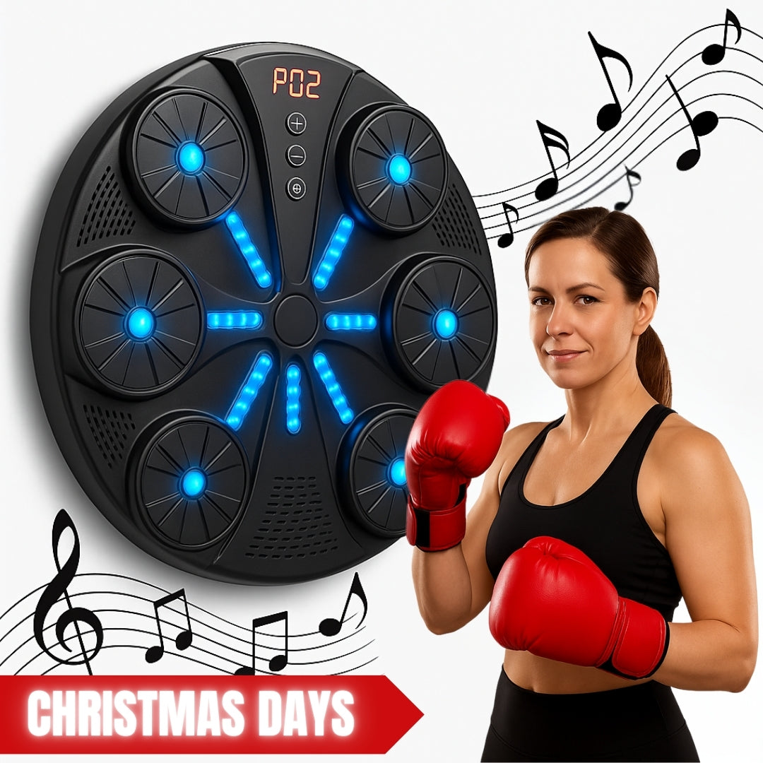 KO.PAD 2025 – Painel de Boxe Musical Bluetooth + Luvas MMA Profissionais de Oferta