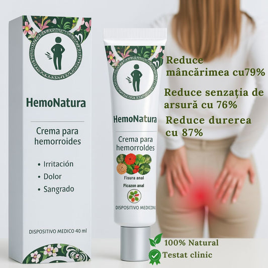 HEMONATURA -AMELIORARE TOTALĂ ȘI NATURALĂ PENTRU HEMOROIZI | OFERTĂ 2×1