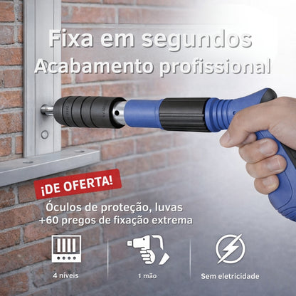 InstantFIX - Pistola de Pregos com 60 Pregos + Acessórios de OFERTA 🎁